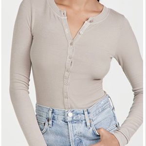 ENZA COSTA SILK RIB FITTED LONG SLEEVE CARDIGAN SZ S